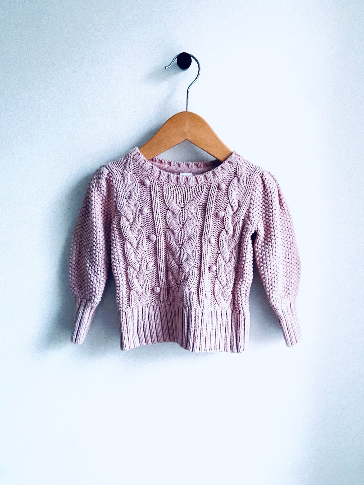 Gap | Pink Cable Knit Sweater (12-18M)
