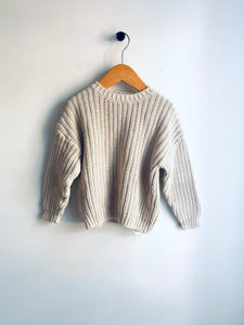 Miles the Label | Cream Cable Knit Sweater (3-4Y)