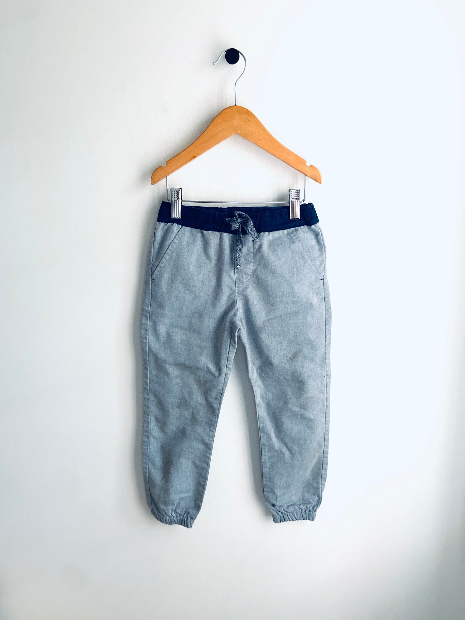 Chickeeduck | Chambray Drawstring Ankle Pants (4-5Y)