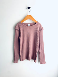 Polarn O. Pyret | Blush Ribbed Top (6-8Y)