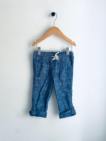 H&M | Chambray Pull On Pants (2-3Y)