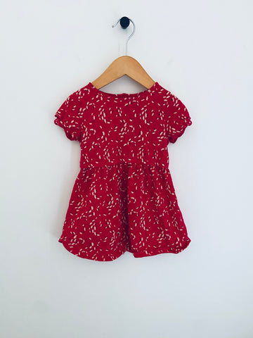 Gap | Red Floral Print Dress (2Y)