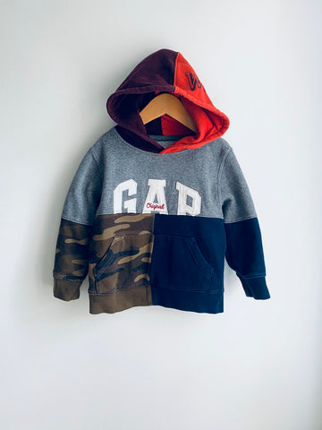 Gap | Patchwork Pullover Hoodie (3Y)