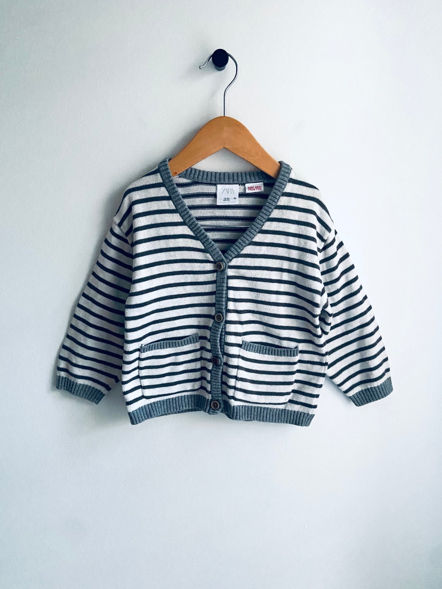 Zara | Stripe Cardigan (18-24M)