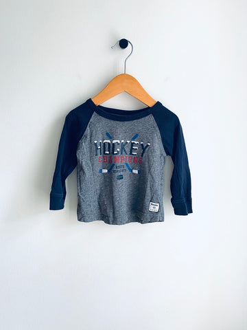 Roots | Hockey Graphic Long Sleeve Tee (12-18M)