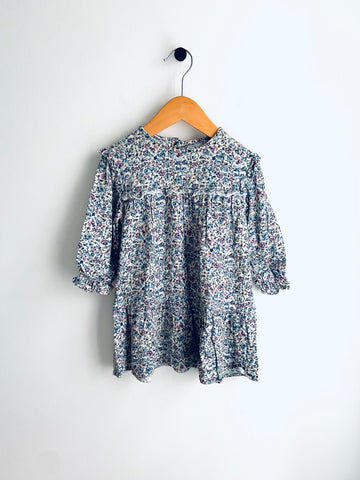 Zara | Floral Print Long Sleeve Dress (2-3Y)