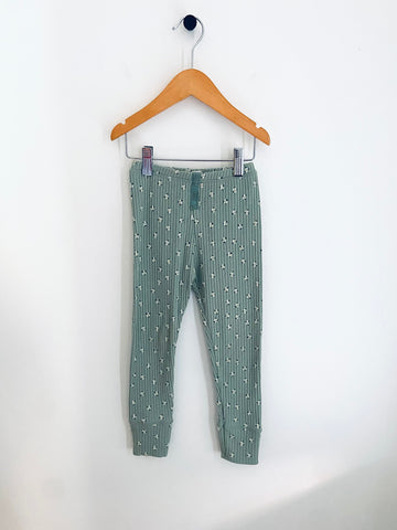 Zara | Floral Ribbed Tights (4-5Y)