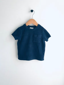 Miles the Label | Navy Ribbed Pocket T-Shirt (3Y)