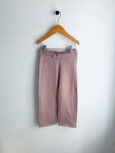 H&M | Textured Knit Pants Blush (3-4Y)