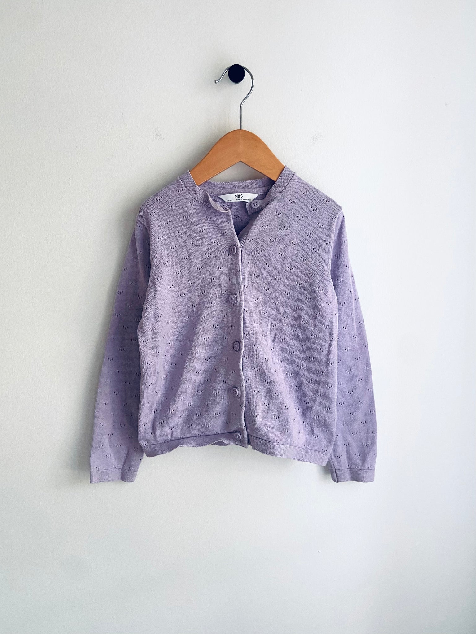 M&S | Purple Knit Cardigan (5-6Y)