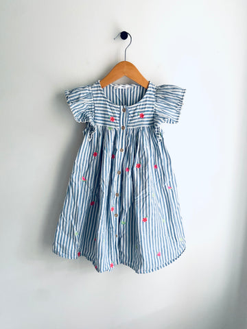 M&S | Flutter Sleeve Dress (5-6Y)