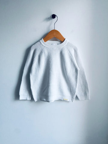 Zara | White Waffle Sweater (4-5Y)