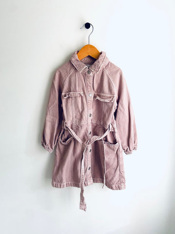 Zara | Pink Denim Dress (5Y)