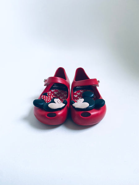 Mini Melissa | Mickey and Minnie Mouse Mary Jane (Size 7 Toddler)
