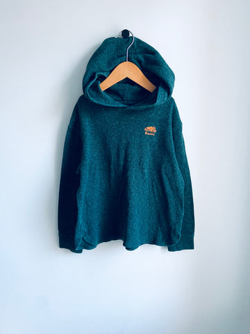 Roots | Emerald Green Knit Sweater Hoodie (7-8Y)