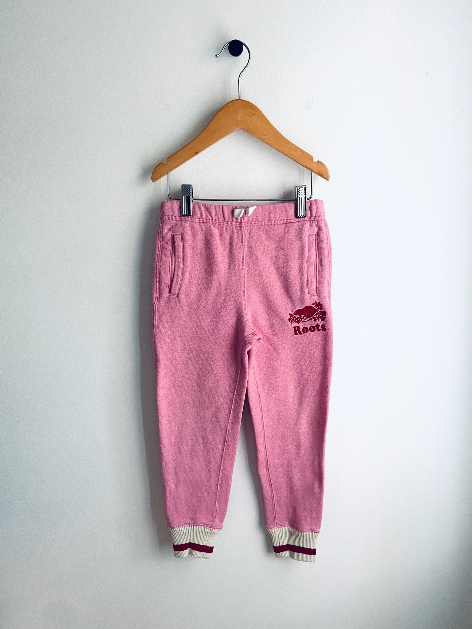 Roots | Cabin Collection Pink Joggers (5Y)