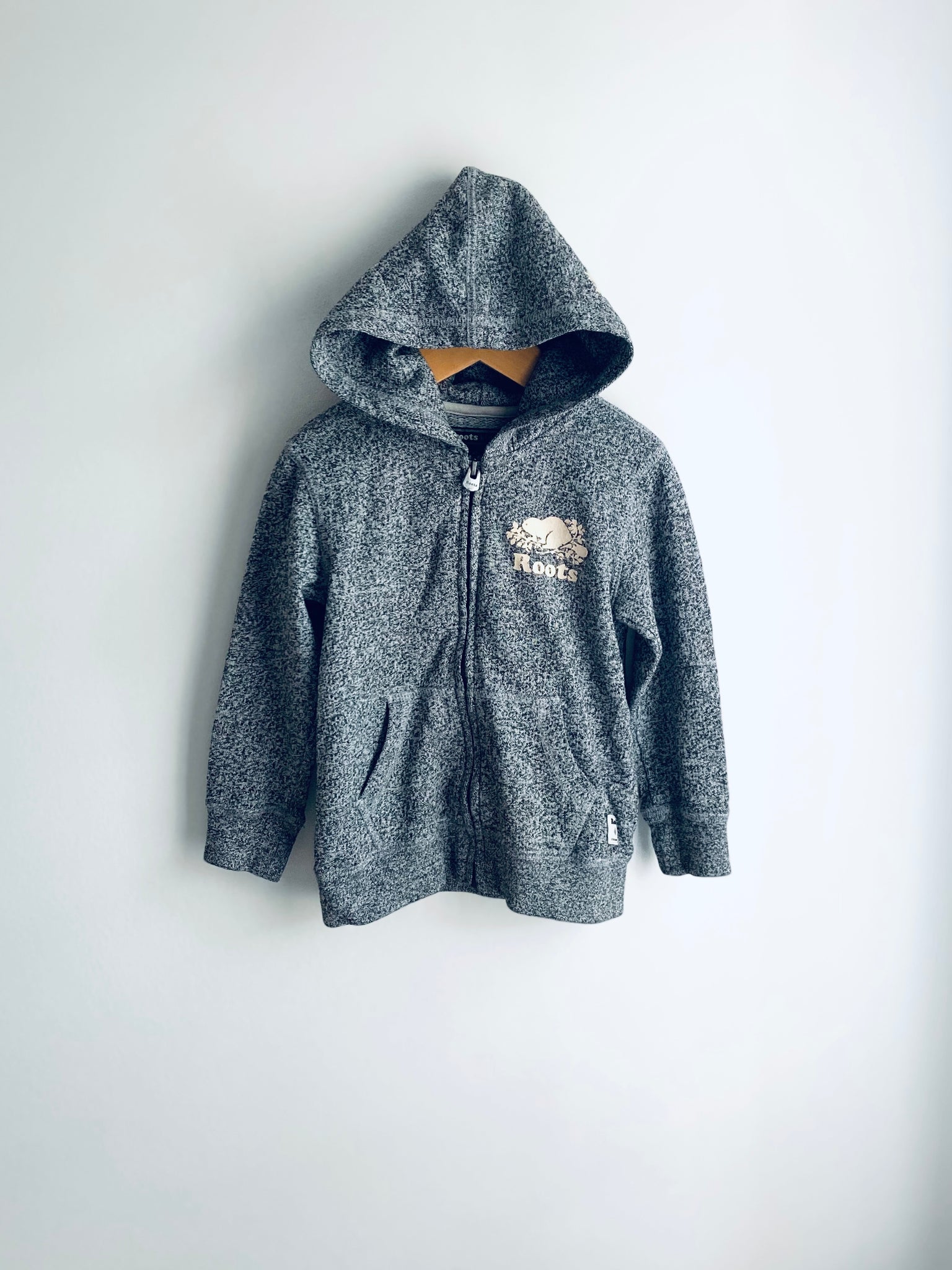 Roots | Salt & Pepper Full Zip Hoodie (4Y)