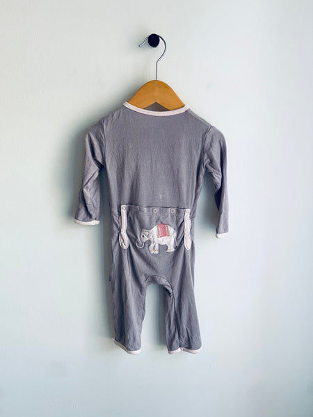 Kickee Pants | Grey Zip Sleeper (3-6M)