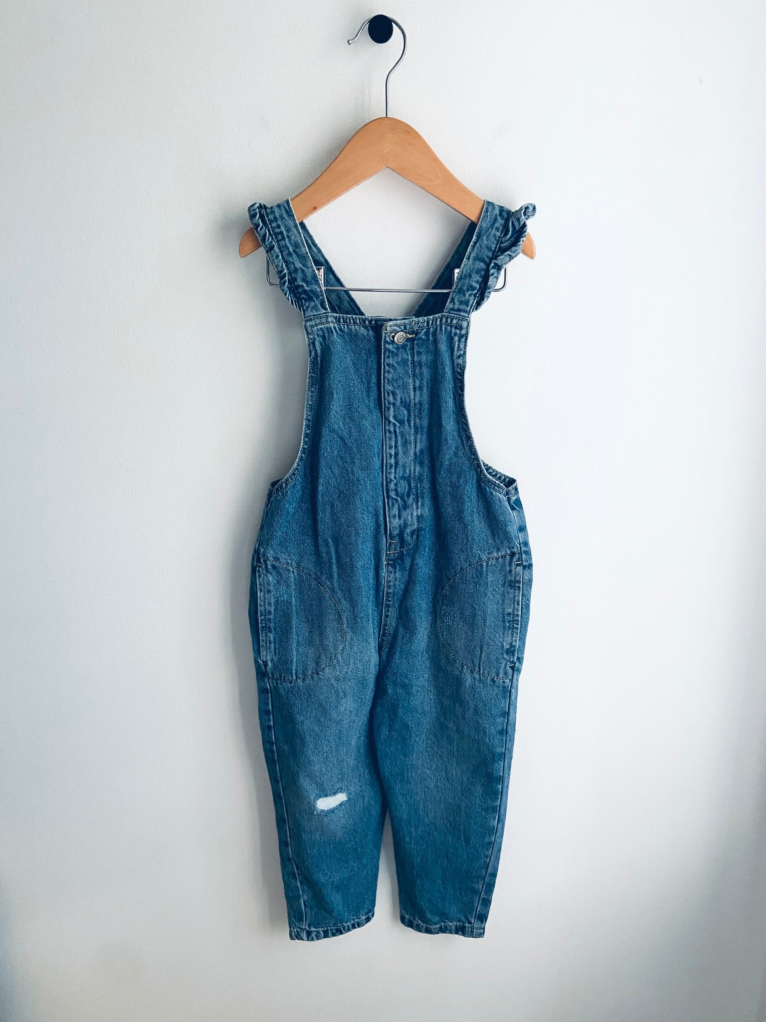 Zara | Medium Wash Denim Overalls (3-4Y) | BNWT