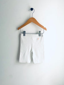 Zara | White Ribbed Bike Shorts (5Y)