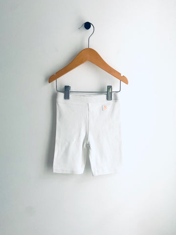 Zara | White Ribbed Bike Shorts (5Y)