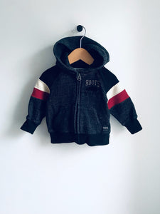 Roots | Black Zip Up Hoodie (3-6M)