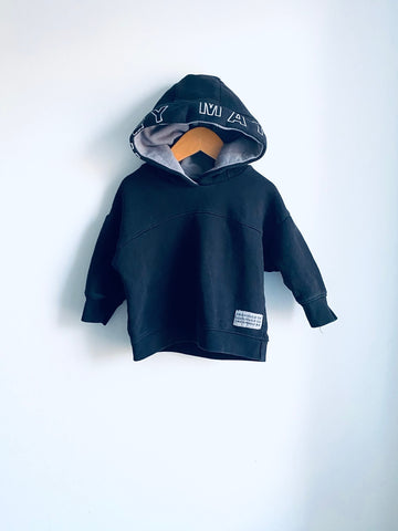 Zara | Black Pullover Hoodie (12-18M)