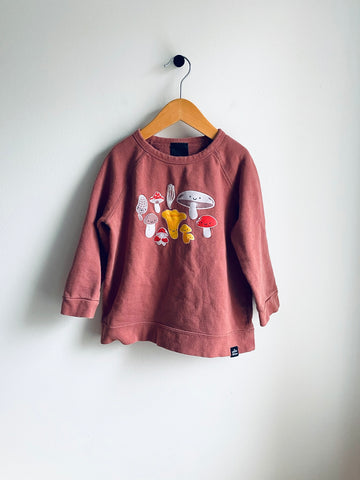 Whistle & Flute | Kawaii Mushrooms Sweatshirt (5-6Y)