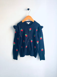 Crewcuts | Strawberry Navy Knit Cardigan (6-7Y)