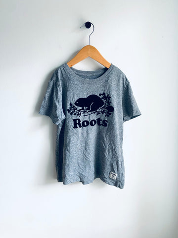 Roots | Logo Grey T-Shirt (7-8Y)