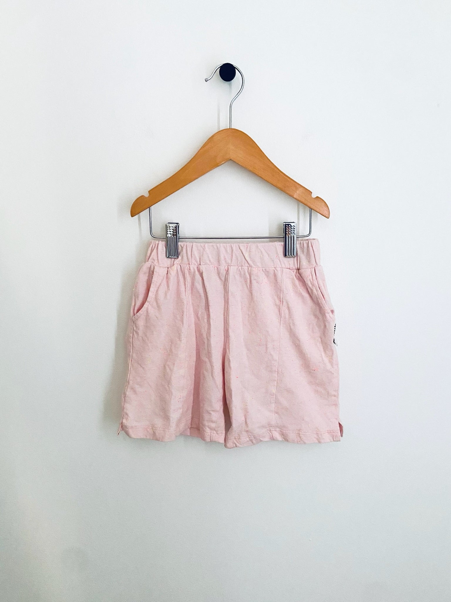 Nudnik | Pink Splatter Paint Shorts (6Y)