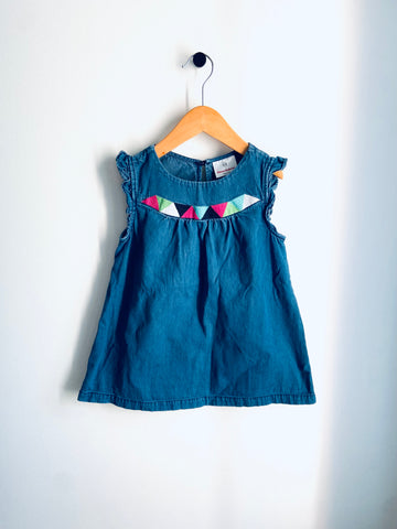 Hanna Anderson | Denim Sleeveless Top (6-7Y)