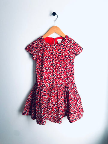 Crewcuts | Heart Print Flutter Sleeve Dress (5Y)