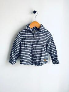 Zara | Striped Button Down Shirt (12-18M)