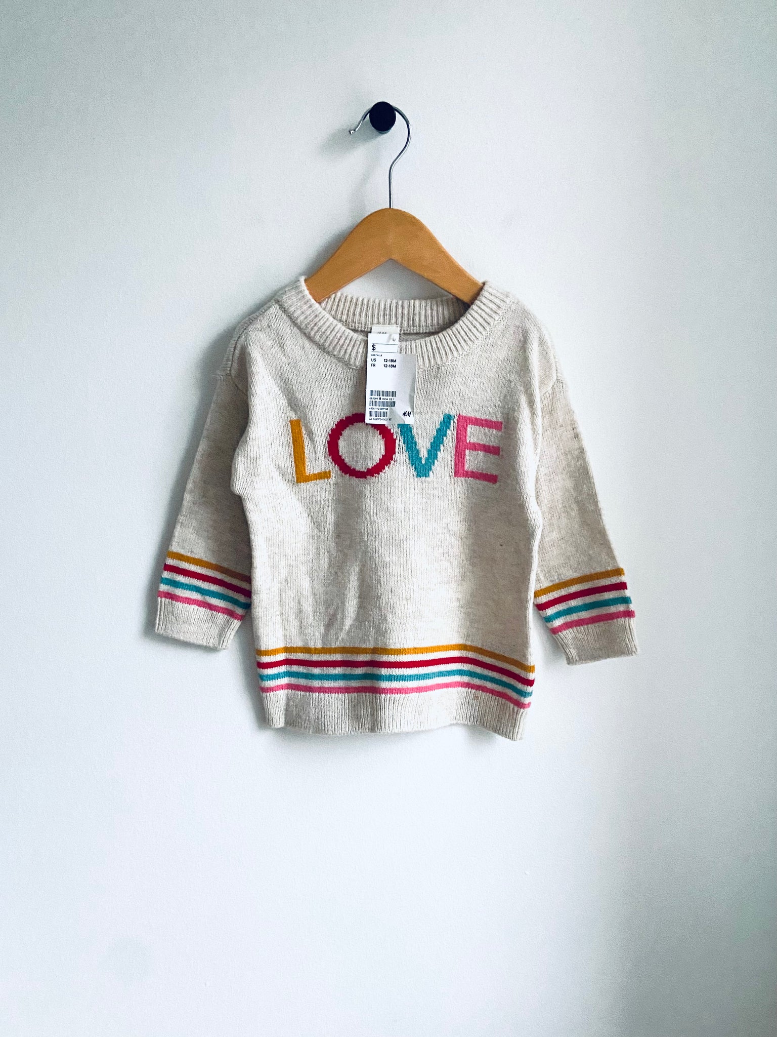 H&M | Love Knit Sweater Dress (12-18M) | BNWT