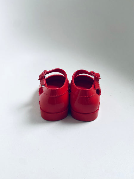 Mini Melissa | Red Mary Janes (Size 7 Toddler)