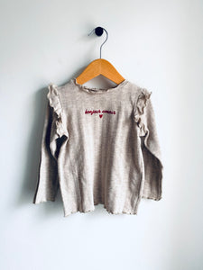 Zara | Bonjour Amour Ruffled Shirt (2-3Y)