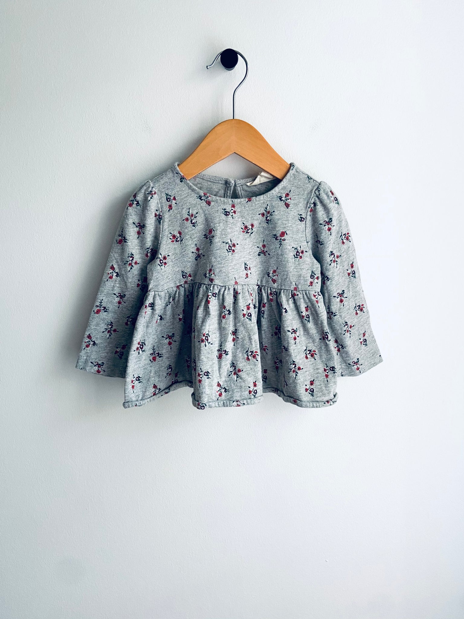 Gap | Organic Cotton Floral Long Sleeve Top (12-18M)