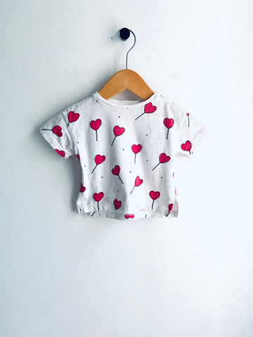 Zara | Hearts T-Shirt (3-6M)
